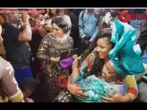 Video: Omotola Dances So Hard As Dele Momodu and Other Sprays Money On Her As Shina Peters Sings For